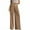 Khaki, variant on Wiicoznt Wide Leg Pants for Women High Waist Solid Color Palazzo Women's Pants with Pockets Casual Loose Dress Pants for Holiday