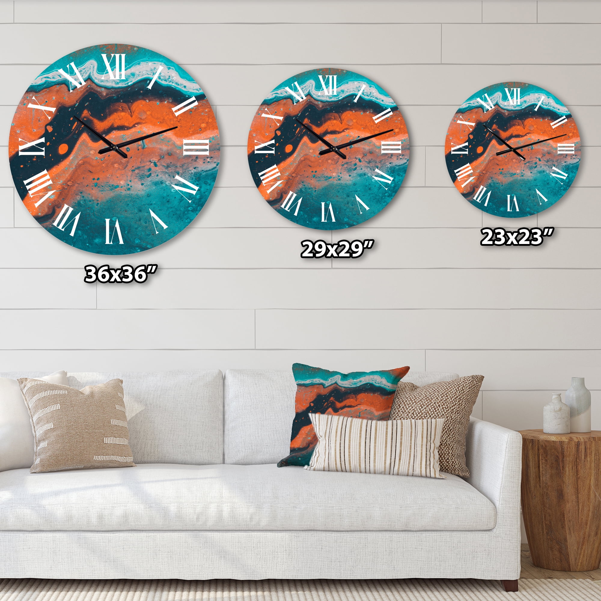 Designart 1 in Quartz Modern/Contemporary Wall Clock