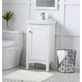 thumbnail image 2 of Elegant Lighting Vf2318 Mod 18" Free Standing Single Basin Vanity Set - White, 2 of 7