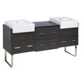 thumbnail image 1 of Imaginations Américaines 73,5 pouces W Vanity Set Gris, 1 of 1