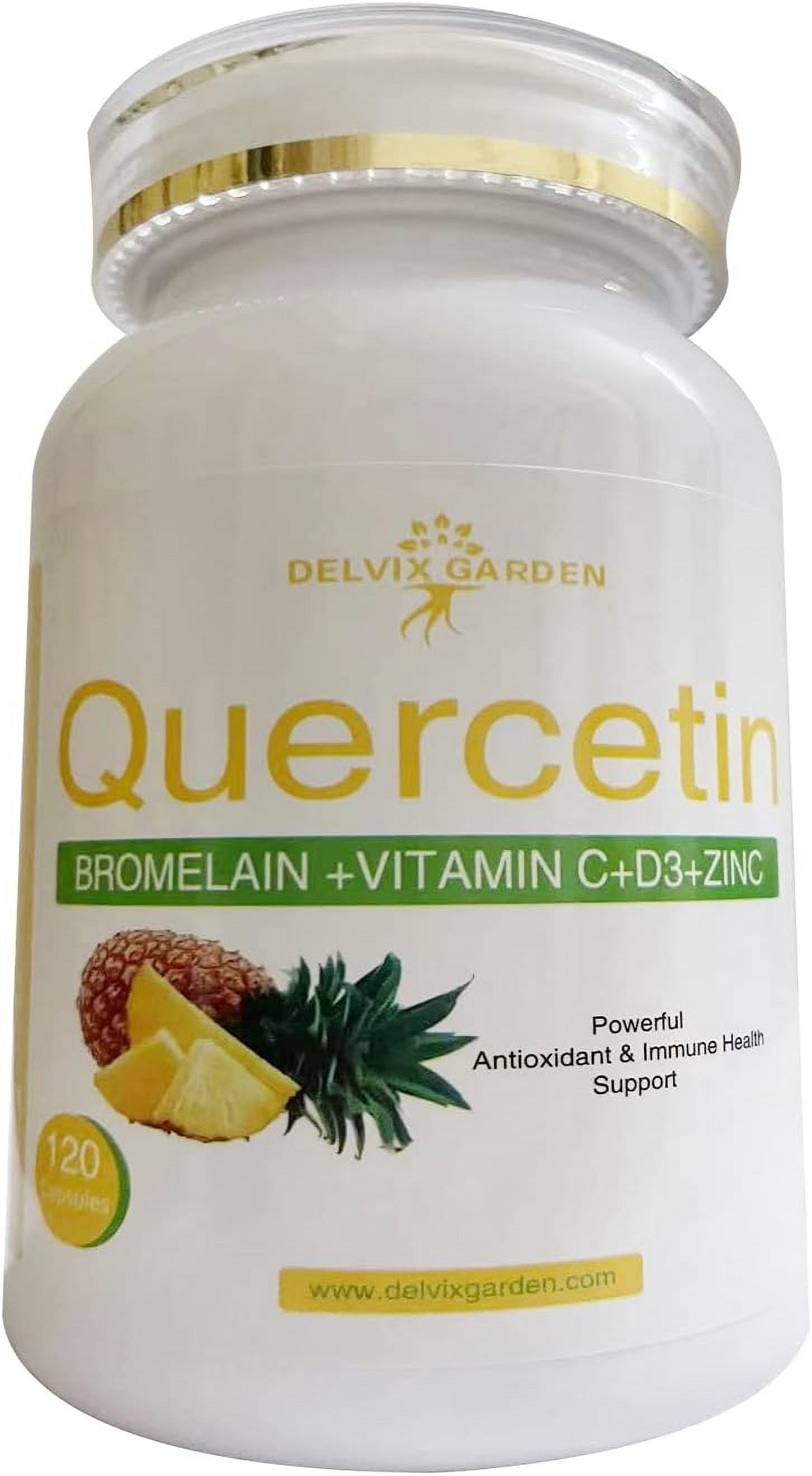 Quercetin Capsules – 120 Count for Allergy, Immune & Cardiovascular Support