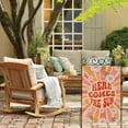 thumbnail image 3 of Summer House Flags for Outdoor Decoration, Watercolor Daisies Here Comes The Sun Large Yard Flag, Seasonal Decorative Celebration Decor for Spring 28x40 Inch Vertical Double Sided, 3 of 6