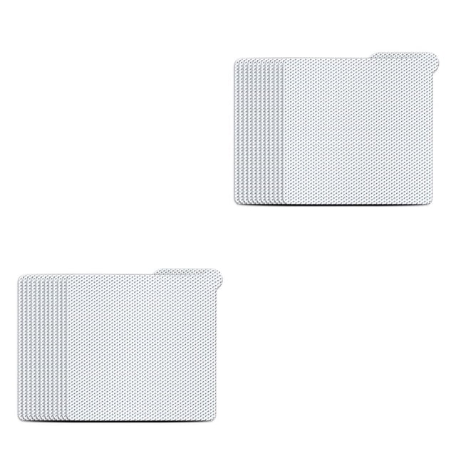 Wosthever Colector de pelo de drenaje de suelo de 12 piezas, cubierta de fregadero de cocina de bañera de malla, colador adhesivo de Type1 NO1
