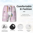 thumbnail image 3 of Rocae Aerial Yoga for Unicorn for Men's Swim Trunks Quick Dry With Two Side Pockets and One Lined Patch PocketXX-Large, 3 of 9