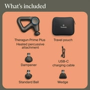 TheraGun Prime Plus Heated Massage Gun | Deep Tissue Muscle Massager with 3 Heat Levels | Black