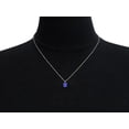 thumbnail image 2 of SuperJeweler 1/2 Carat Oval Shape Tanzanite Necklace in Sterling Silver, 18 Inches For Women, 2 of 5