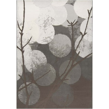 Surya Contempo 2' x 3' Rug in Gray and Brown