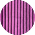 thumbnail image 1 of Ahgly Company Indoor Round Abstract Purple Modern Area Rugs, 4' Round, 1 of 4
