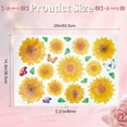 thumbnail image 2 of Sunflower Wall Stickers 3D Flower Wall Decals Wall Art DIY Floral Wall Decor Retro Butterfly Removable, 2 of 9