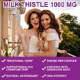 thumbnail image 2 of NATURE'S LIVE Organic Milk Thistle Capsules 1000mg, Liver Health Support & Detox Supplement with Silymarin, Antioxidant Defense, 120 Count, 2 of 9