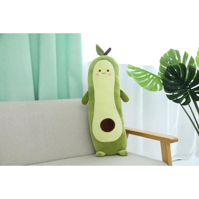 Peluche de aguacate largo, cojín de siesta súper suave, almohada de mantequilla, decoración creativa, alta calidad, regalo de Navidad y cumpleaños, 90 cm, 197 zhangyuxiang LED