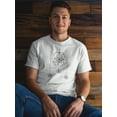 thumbnail image 2 of Magic Eye Tantric Symbol T-Shirt Men -Image by Shutterstock, Male x-Large, 2 of 4