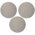 thumbnail image 1 of Furnish My Place Abstract Indoor/Outdoor Commercial Beige Color Rug, Pet-Friendly, Baby Nursery Mat, Home Décor Floor Rug for Living Room, Playroom, Made in USA, 2' Round - Set of 3, 1 of 5