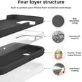 thumbnail image 2 of wqlpp-Compatible avec Étui iPhone 13, Silicone Liquide Mise à Niveau [Protection de la Caméra] [Doublure en Microfibre Anti-Rayures Douce] Étui de Téléphone Antichoc pour iPhone 13 6.1 Pouces - Noir, 2 of 4