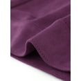 thumbnail image 6 of INSPIRE CHIC Women's Turn-Down Collar Flap Pockets Snap Button Faux Suede Jacket 3XL Purple, 6 of 7