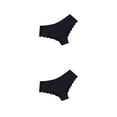 thumbnail image 1 of Jumpingount Bragas estampadas para mujer, ropa interior cómoda, calzoncillos de seda de secado rápido, lencería de cintura baja, calzoncillos Negro L 2piezas, 1 of 6