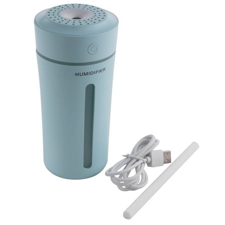 

270ML Cup Air Humidifier USB Oil Diffuser Office Aromatherapy Diffuser Humidifier LED Night Light Lamp (Blue)
