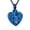Blue, variant on Paw Print Heart Urn Pendant Cremation Jewelry for Ashes Holder Pet Memory Necklace Dog Cat Furry Friend Memorial Jewelry
