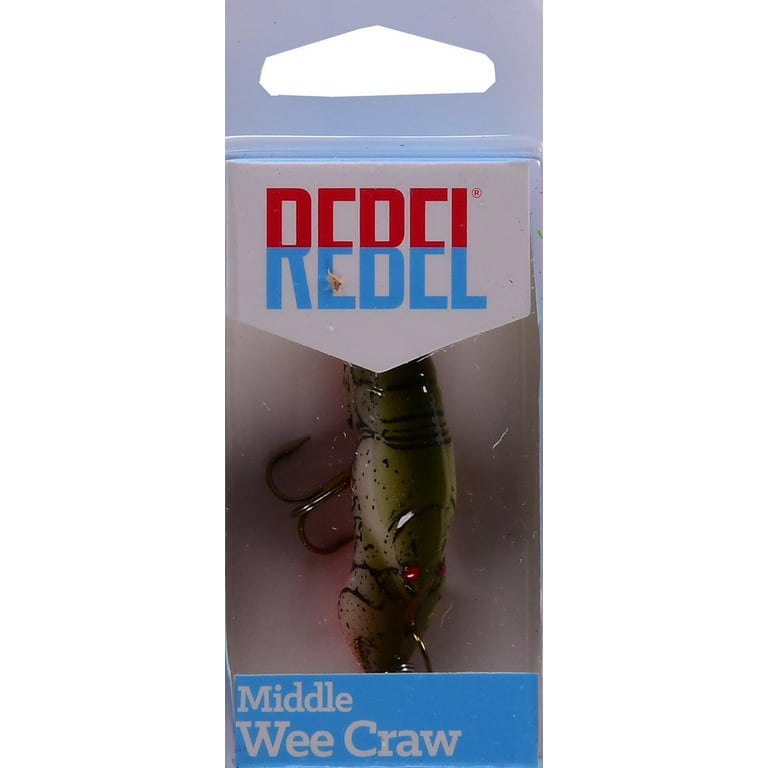 Rebel Middle Wee Craw Crankbait Stream Crawfish 1 11/16 3/16 oz. 