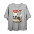 thumbnail image 3 of Wizard Of Oz Distressed Movie Cast Poster Women's Heather Gray Crew Neck Short Sleeve Crop Tee-XXL, 3 of 5
