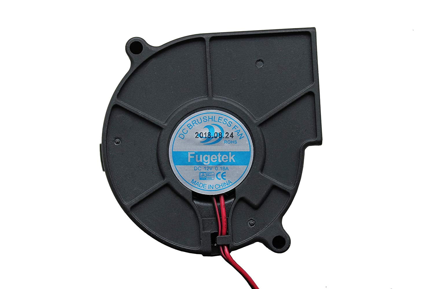 GDT 75mm 12V Brushless DC Blower Cooling Fan 2Pin 75x75x30mm Computer Cooler Fan 