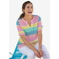 thumbnail image 6 of Woman Within Plus Size Notch-Neck Pocket Tee, 6 of 6