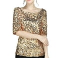Shiusina Womens Tops Fashion Women Sequins Sparkle Coctail Party Casual