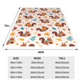 thumbnail image 2 of Yiaed Forest Squirrel Nuts Pattern Fleece Throw Blanket,Fleece Throw Blankets for Couch & Bed All Season Use -40"x30", 2 of 4