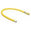 T&S Brass - Gas Hose, 3/4''NPT X 48'' Long, Swivel, Quick-Disconnect, (2) Elbows, Cable Kit
