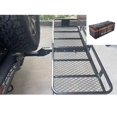 thumbnail image 6 of Ataucjin Hitch Mount Cargo Carrier Basket (60" x 20" x 5.9") with 15 Cubic Feet Waterproof Bag,Hitch Stabilizer,Net,and Straps,200 lbs Capacity,  Foldable Design,Steel Construction,Folding Shank, 6 of 6