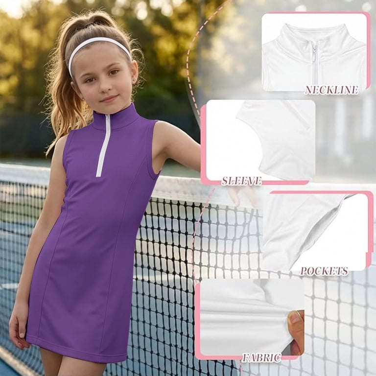 dark purple athletic dress PowerSoft Athletic Dress