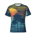 thumbnail image 3 of Naloa Palm Trees Men's T-Shirt Sport T-shirt Men's Basic Tee Casual Men's Shirt, Round Neck, Short Sleeves - Small, 3 of 5
