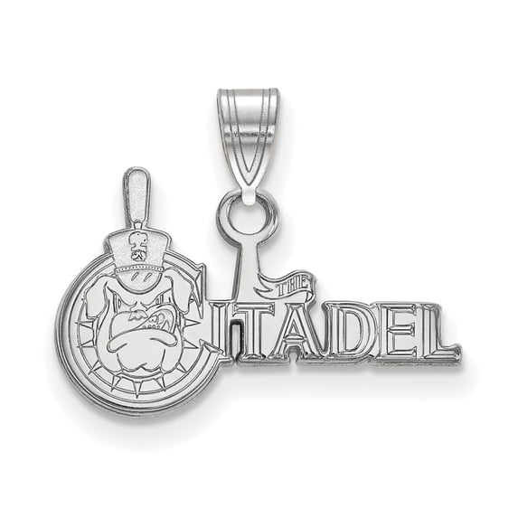 10k White Gold The Citadel Small Pendant