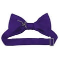 thumbnail image 2 of Solid Dark Purple Men's Pre-Tied Bow Tie, 2 of 6