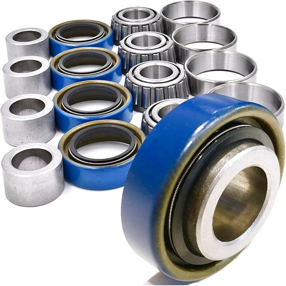 HD Switch Front Caster Wheel Taper Bearing Seal and Spacer Rebuild Kit Replaces Wright Stander 98460019 98460046 Kit 77460004 77460005 77460006 77460007 - Spring Loaded Seals OEM Upgrade (2 Kits)