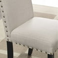 thumbnail image 6 of Roundhill Furniture Biony Blue Fabric Dining Chairs with Nailhead Trim, Set of 2, 6 of 7