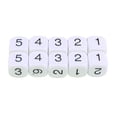 thumbnail image 1 of Classic Acrylic Game Dice Set - 10 Pieces Clear Numeric Dice for Party Games, Math Learning, and More - 0.6 x 0.6 x 0.6 Inches Perfect for Board Games Dungeons & Dragons Educational Activities, 1 of 5