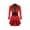 Red, variant on Hvyesh Womens Tassel Bodysuit Skirt Long Sleeve Circus Ringmaster Dress Keyhole Back Party Costume
