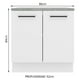 thumbnail image 3 of Mueble Inferior de Cocina Madesa Agata 80 cm 2 Puertas, 3 of 7