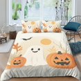 thumbnail image 1 of Textiles de Maison Dessin Animé Ghost Citrouille Sorcière Imprimée Ensemble de Housse de Couette Mode Enfants Adultes, 1 of 4