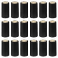 thumbnail image 1 of Unique Bargains Bouchon Rétractable en PVC avec Languette de Déchirure pour Bouteille de Vin, 120 Pcs 30x60mm Couvercle Rétractable Noir, 1 of 5