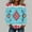 A1386 Multicolor, variant on Graphic Sweatshirt for Women Vintage Aztec Diamond Print Crewneck Long Sleeve Pullover Soft Fleece Lined Casual Comfort Fit Bohemian Style Clothes Top
