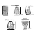 thumbnail image 2 of 5Pcs Kit de Buse de Pistolet à Air Chaud Conseils d'Outil Ensemble Accessoires Diy Rétractable en Acier, 2 of 6
