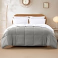 thumbnail image 4 of Modern Threads Down Alternative Reversible Comforter White & Gray King, 4 of 19