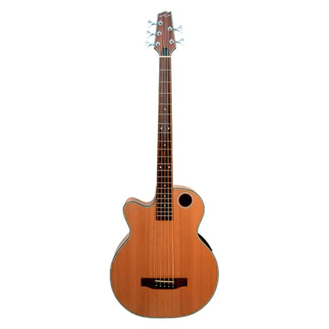 Boulder Creek Guitars EBR3N5LH AcousticElectric 5String Bass Guitar