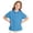 Blue #142, variant on Girls School Uniform Polo Shirt Casual Summer Comfy Soft Short Sleeve Knit Top Back to School Outfit
