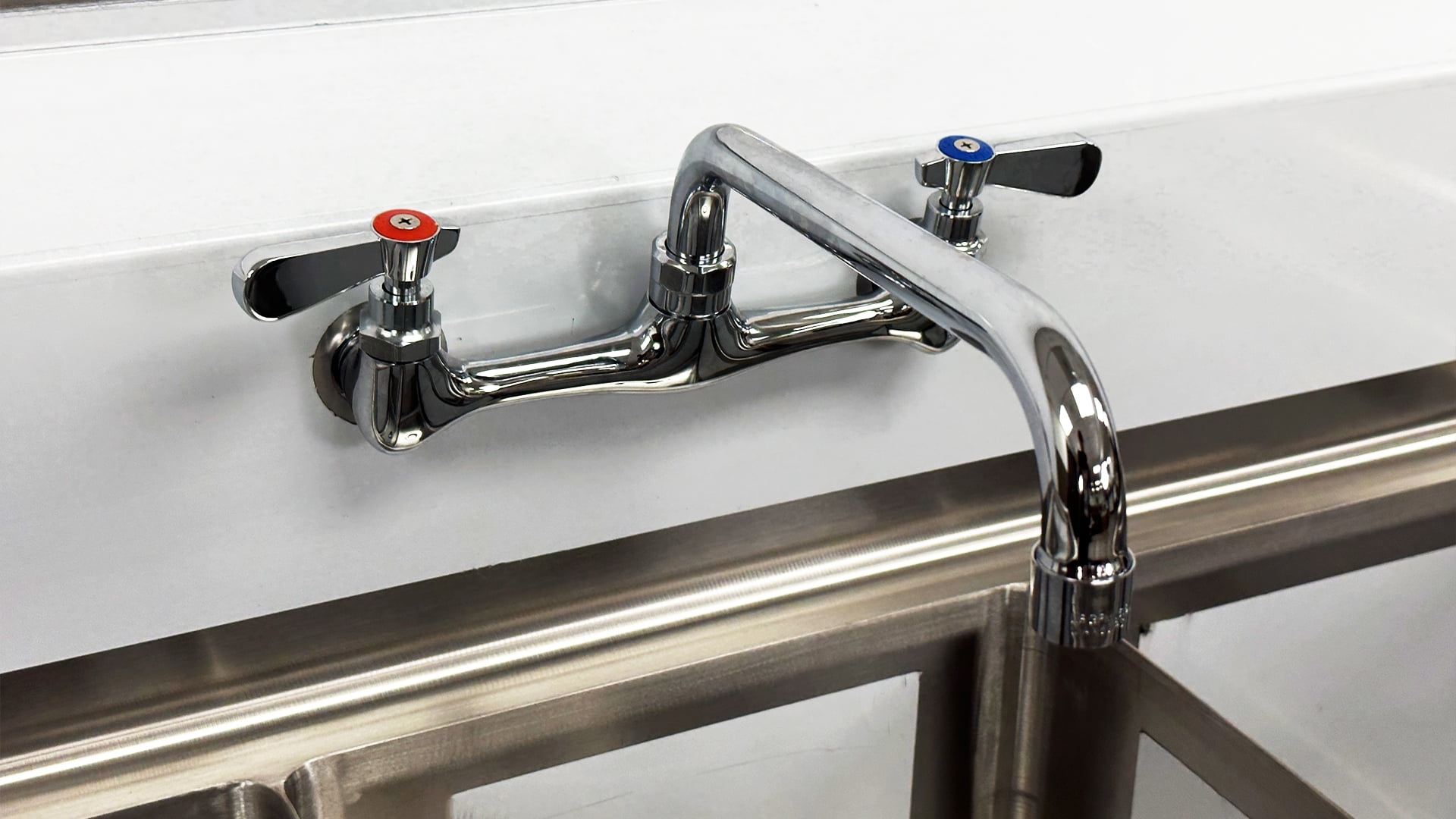 3 Compartment Utility Sink with Faucet, NSF Commercial Sink with Left Drainboard Sink, Restaurant Utility Kitchen Sink Triple Compartment Stainless Steel