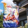thumbnail image 3 of Watercolor Hello Winter Sphynx Chill Christmas Welcome House Flag 28x40in Double Sided Cat Lover Kitten Owner Gifts Idea Outdoor Decor - 00016, 3 of 5