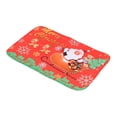 thumbnail image 2 of Alfombrilla navideña de franela de Papá Noel para cocina, baño, decoración del hogar, 2 of 10
