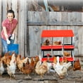 thumbnail image 6 of Nesting Boxes for Chickens, 6 Hole Chicken Nesting Boxes with legs, Chicken Laying Box with Lid Cover, Roll Away Nest Box for Chicken Coop to Protect Eggs, Red, 6 of 9